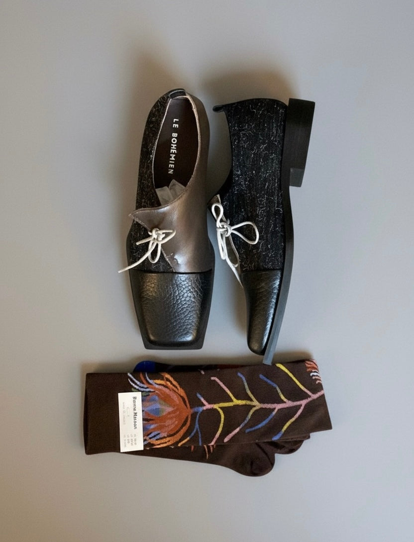 Le Bohémien mocassino tessuto scarpe