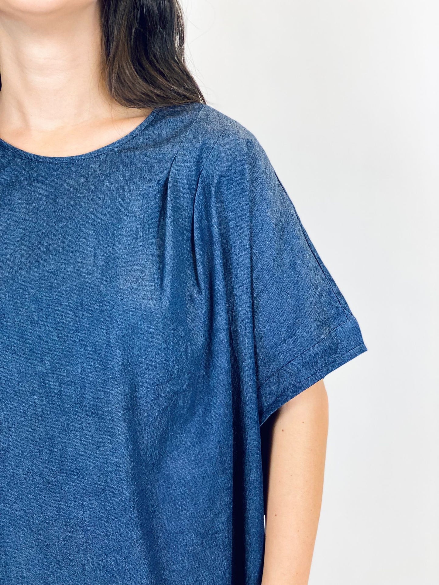 T-shirt Denim Amelie Blanc