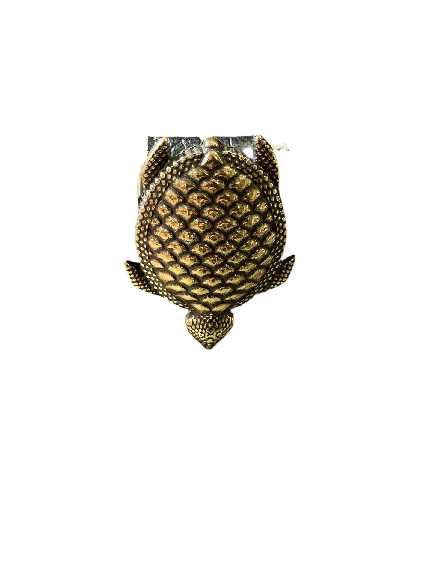 Cintura in vera pelle con dettaglio Gold Animal
