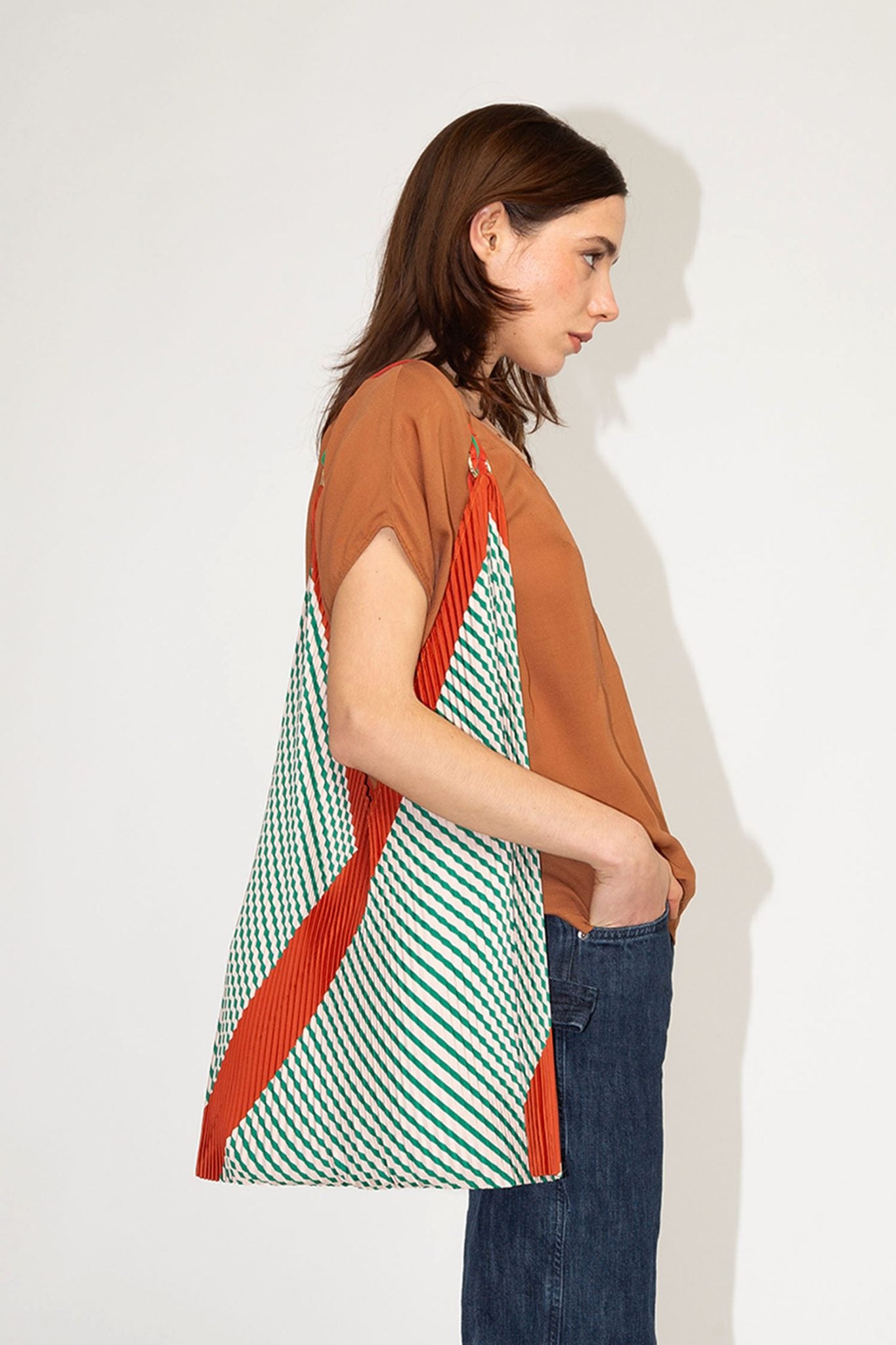 MULTITUDES Borsa Y plissettata Francesca Green