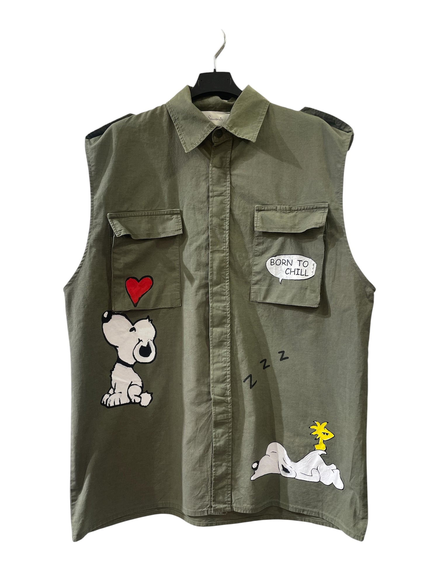 military Gilet Snoopy Souvenir