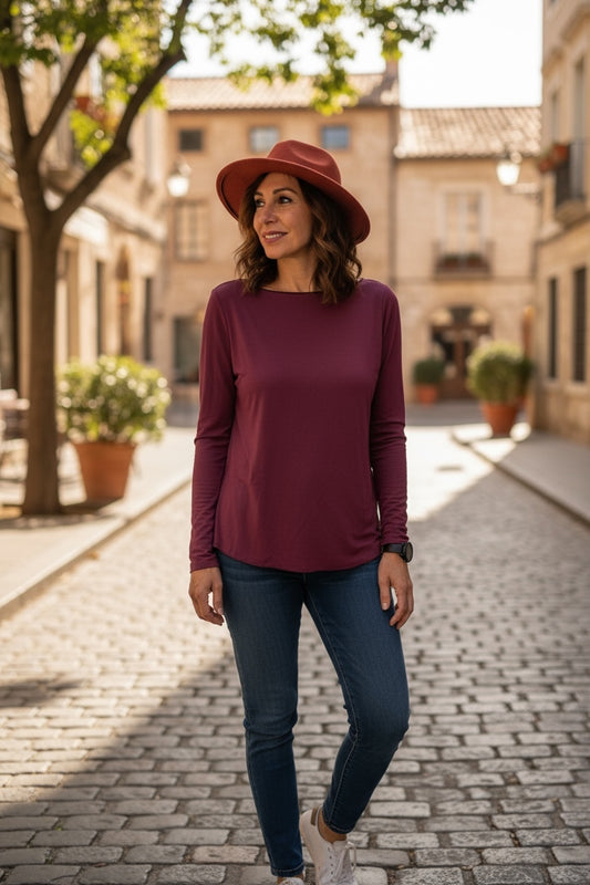 Amèlie Blanc Maglia ever viscosa basica