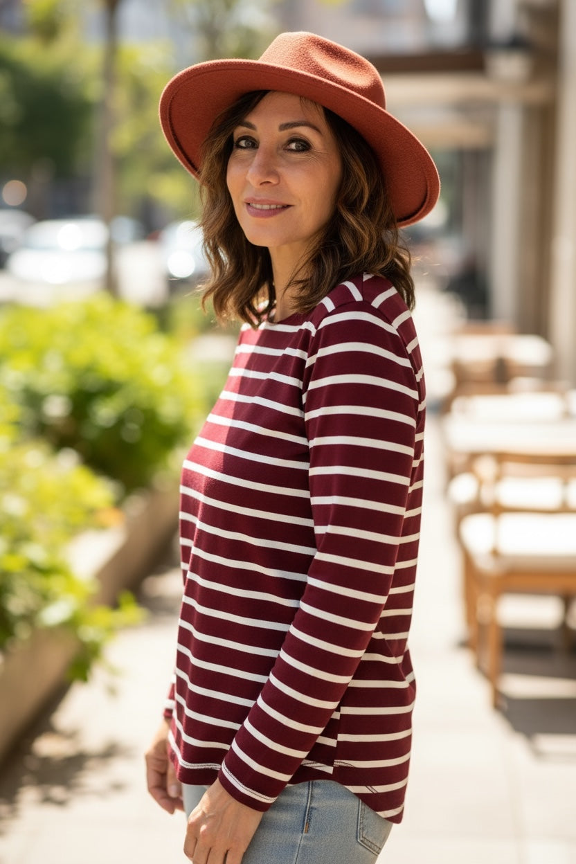 Amèlie Blanc Corsara manica lunga