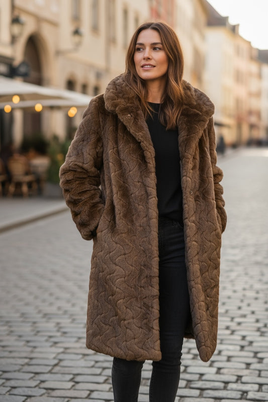 Numph cappotto pelliccia