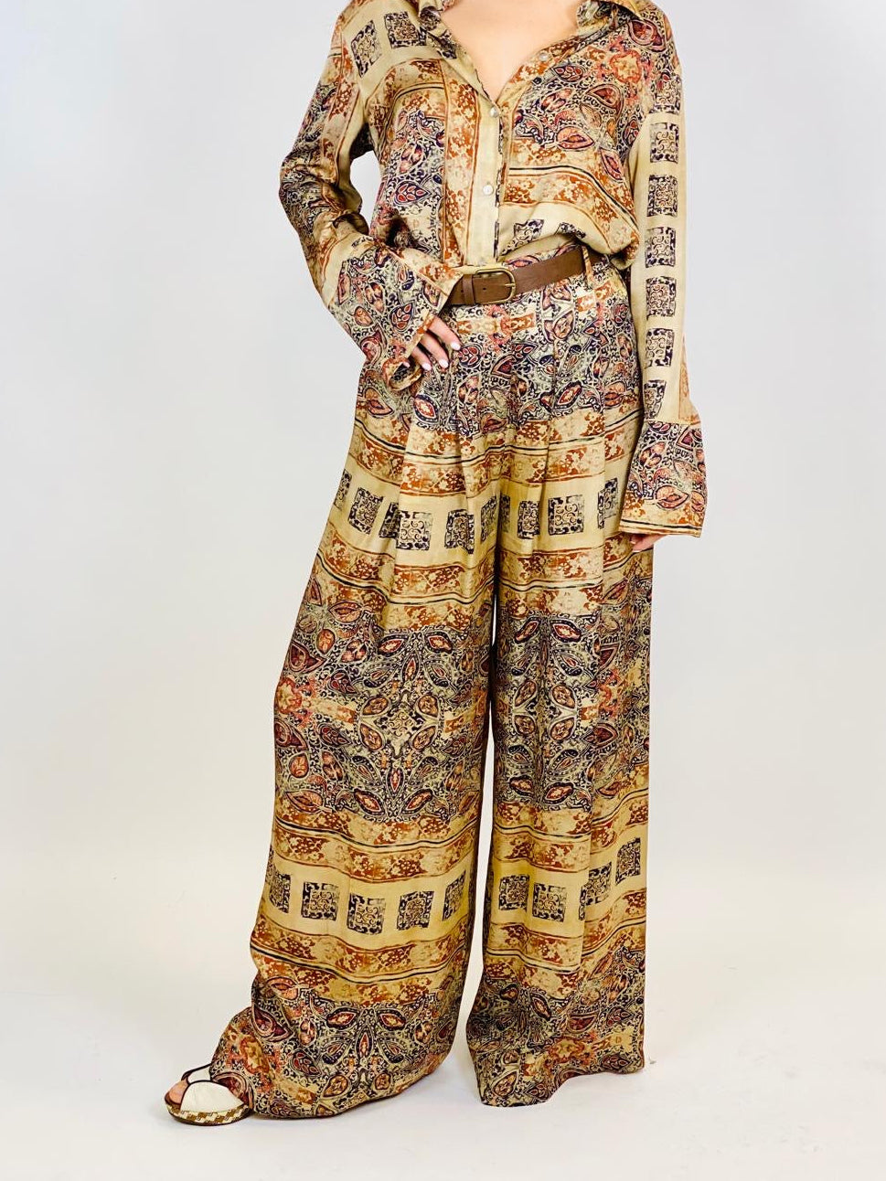 Pantalone stampa Boho vicolo
