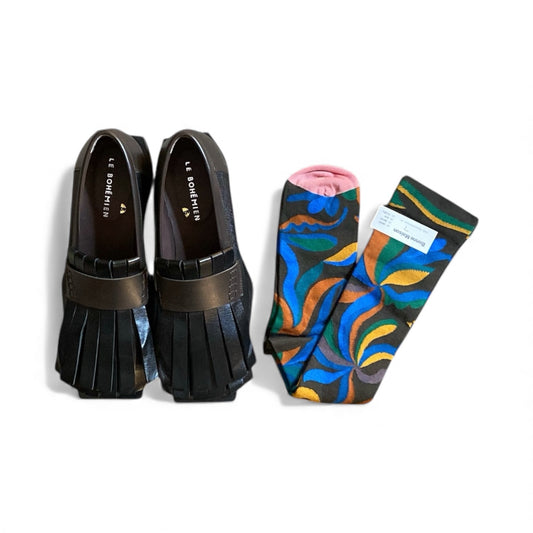 Le Bohémien mocassino con frange lunghe scarpe