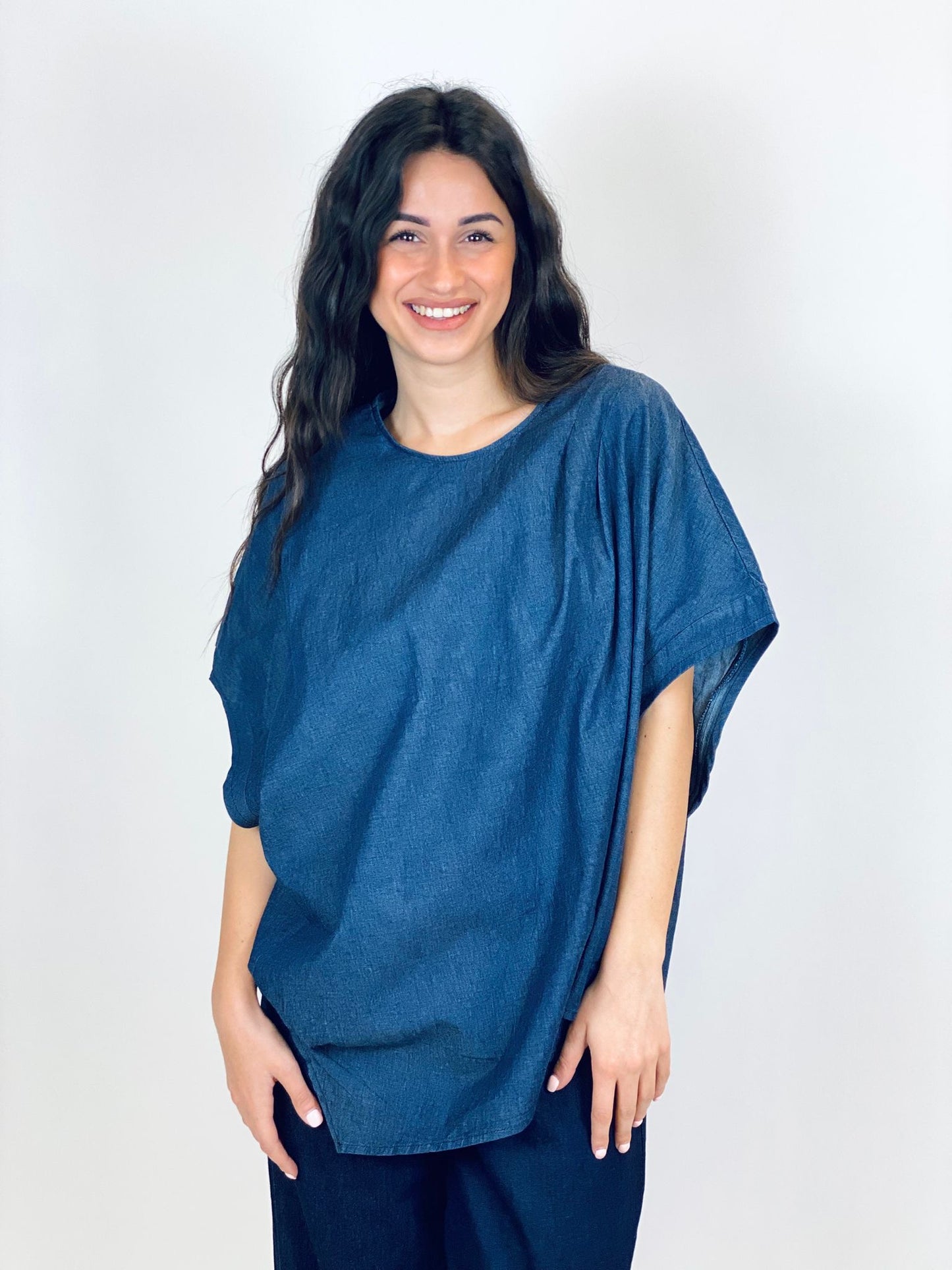 T-shirt Denim Amelie Blanc