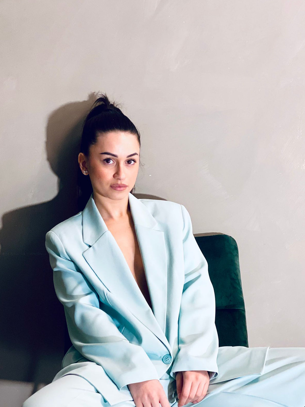 Giacca Menta Amelie Blanc