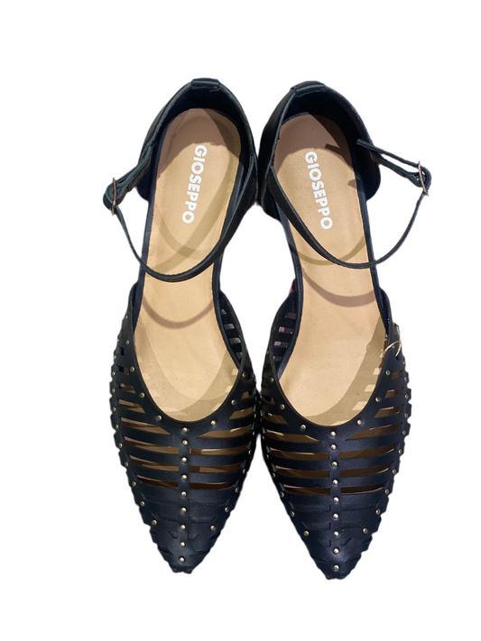 GIOSEPPO ballerine con cinturini e tacco pelle Fletcher