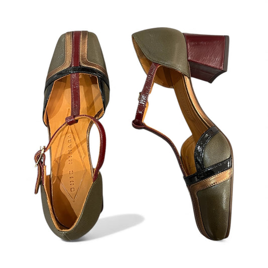 Chie Mihara tacco verde scarpe