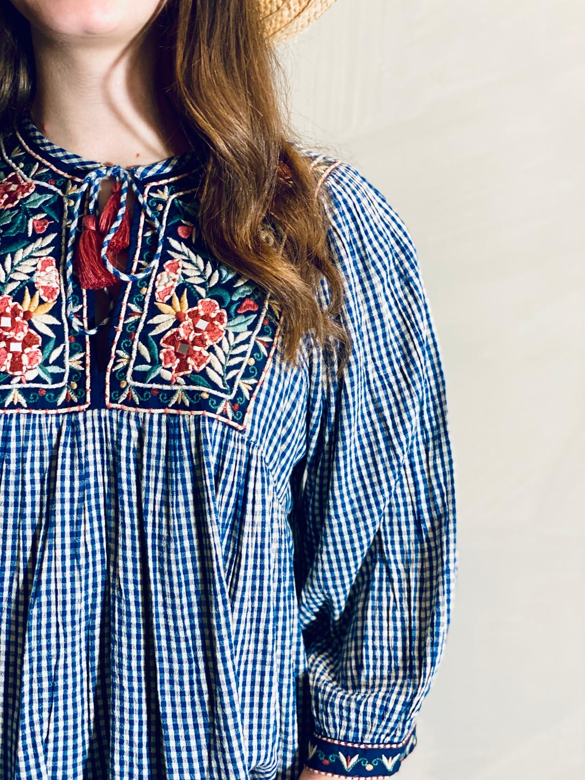 Blusa ricami Maison Hotel