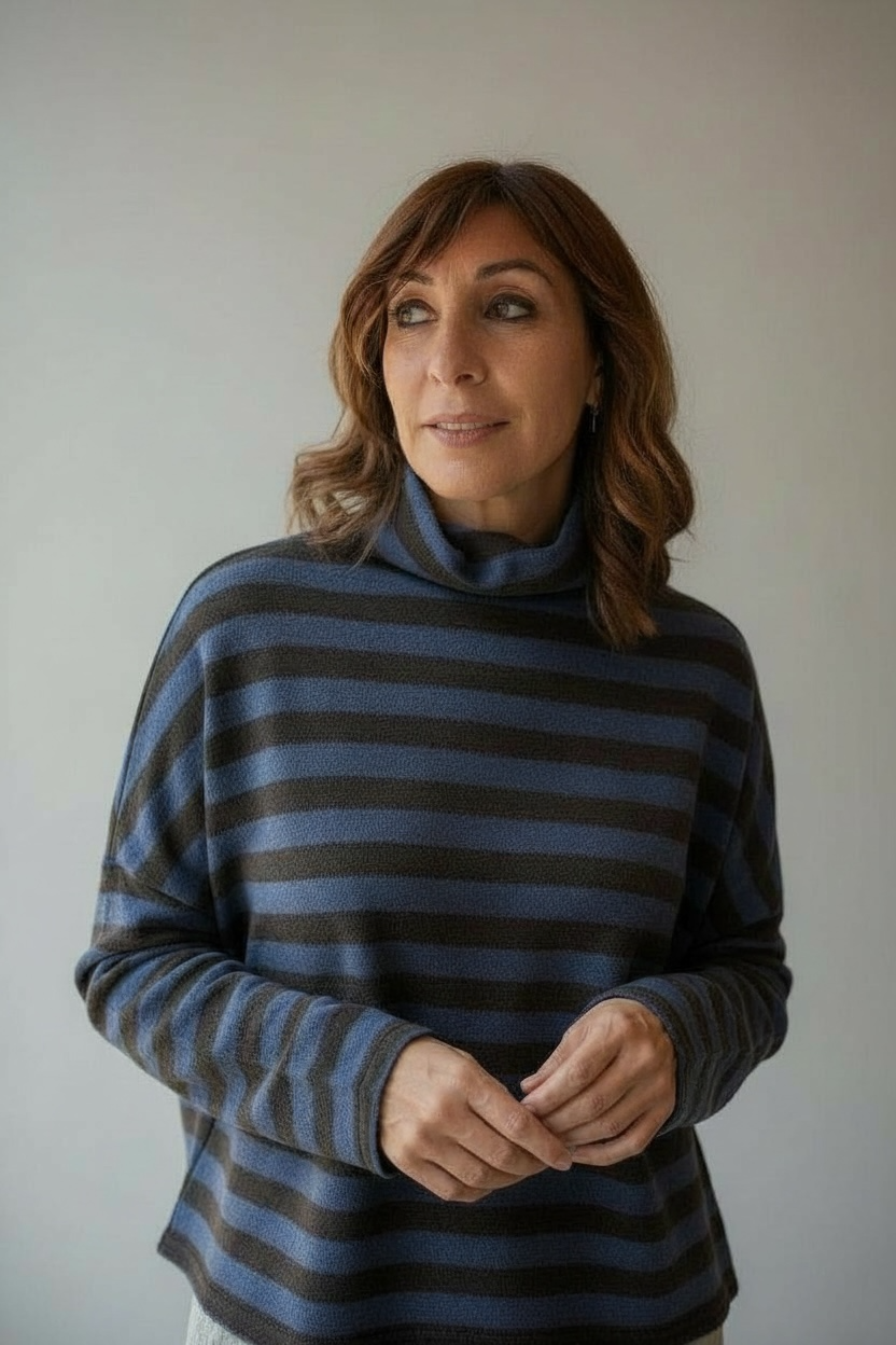 Neirami pull caldo cotone mezzo collo