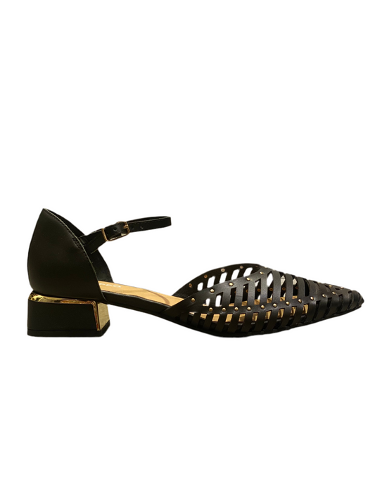 GIOSEPPO ballerine con cinturini e tacco pelle Fletcher