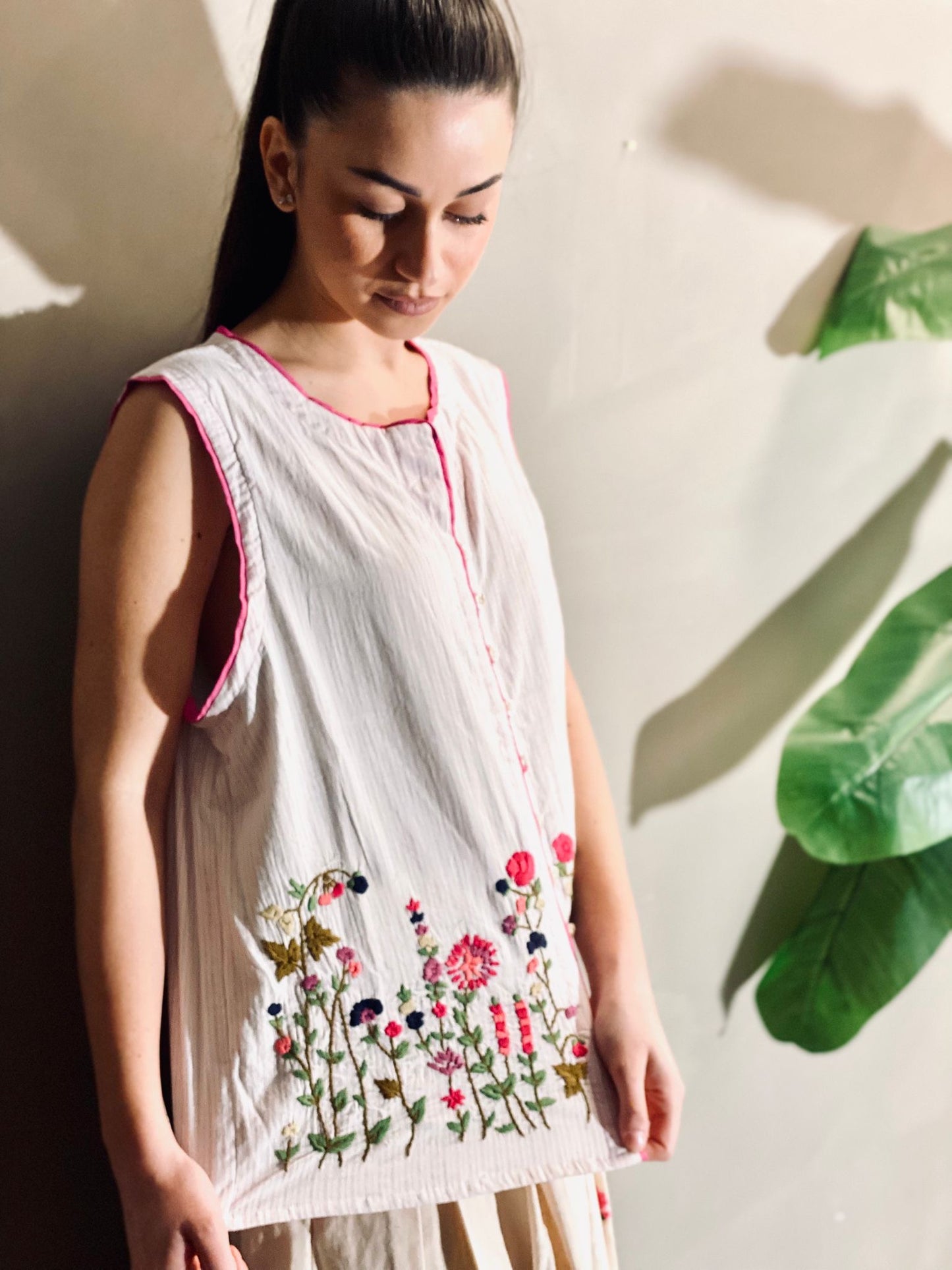 Gilet Ricamato Francesca Bi
