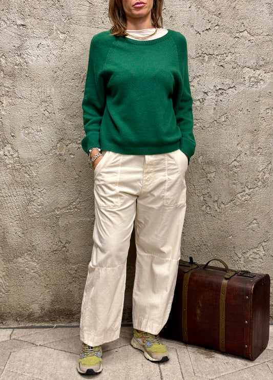 Maglione cashmere - Verde bosco