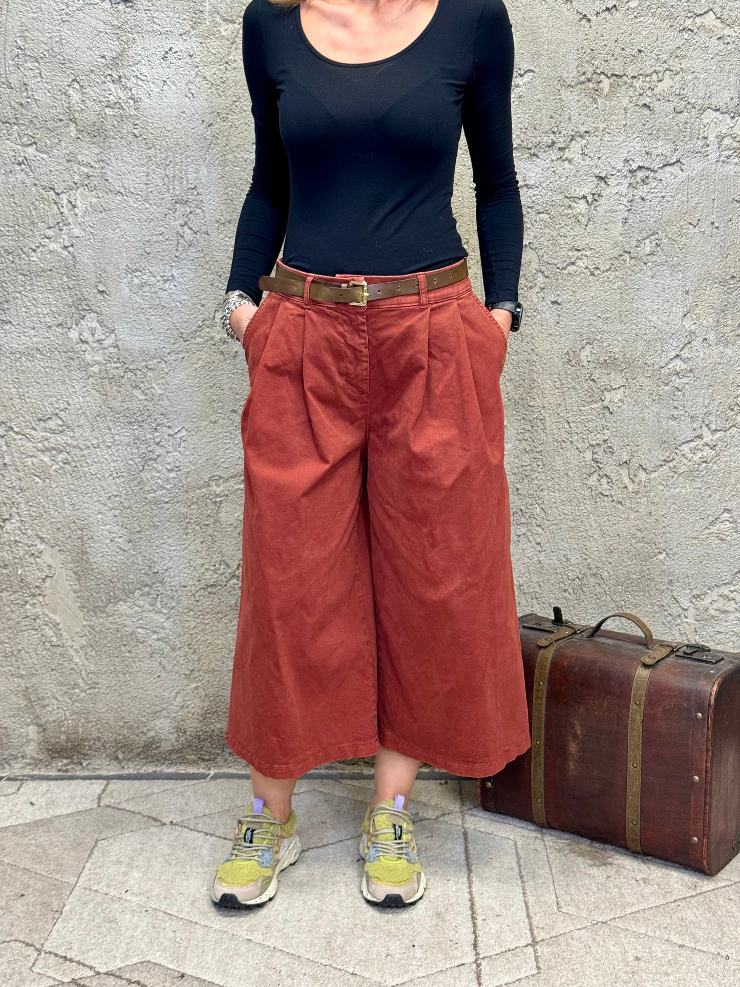 Pantalone - Rosso bruciato