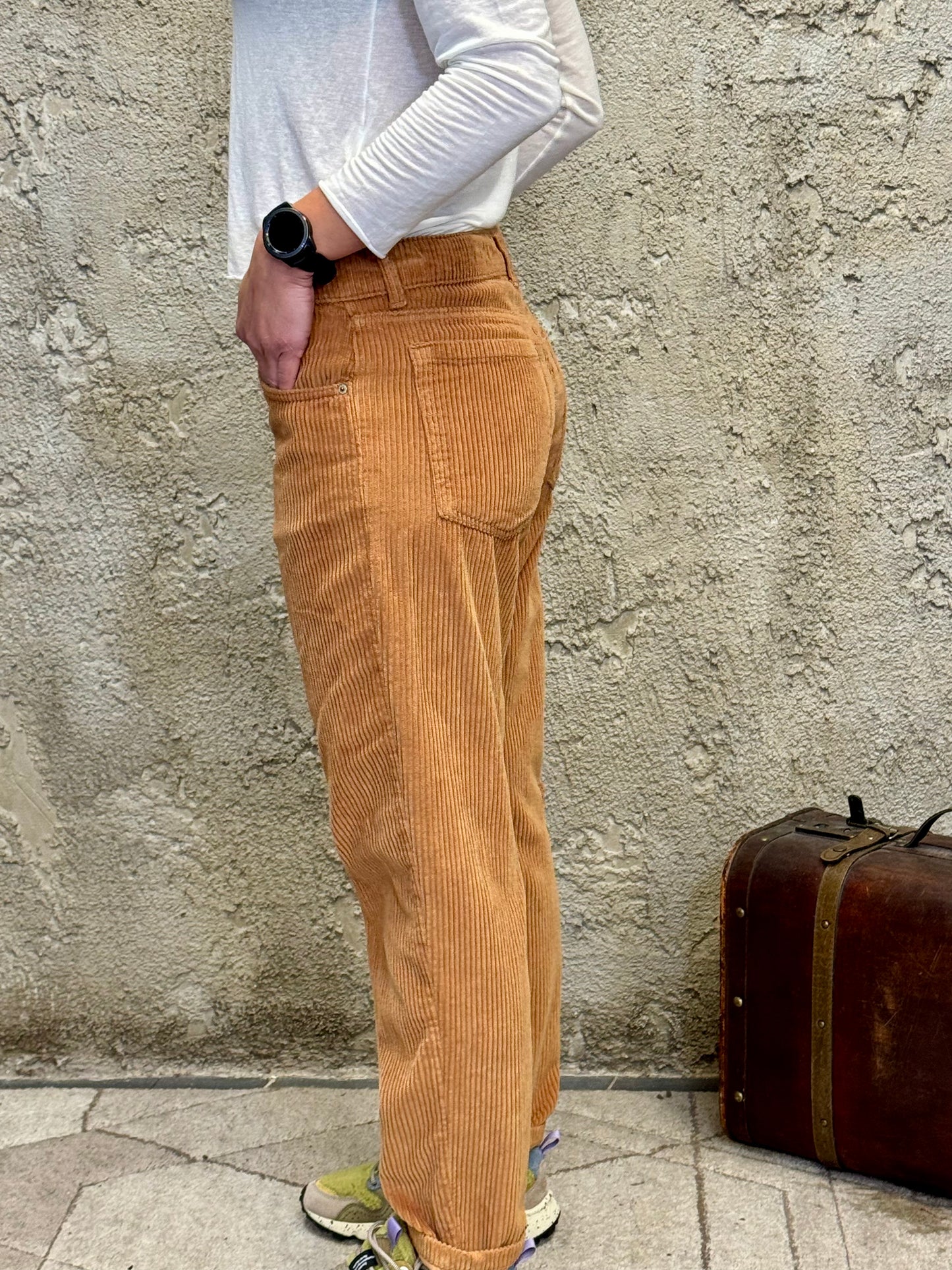 Pantalone a coste - CAMEL