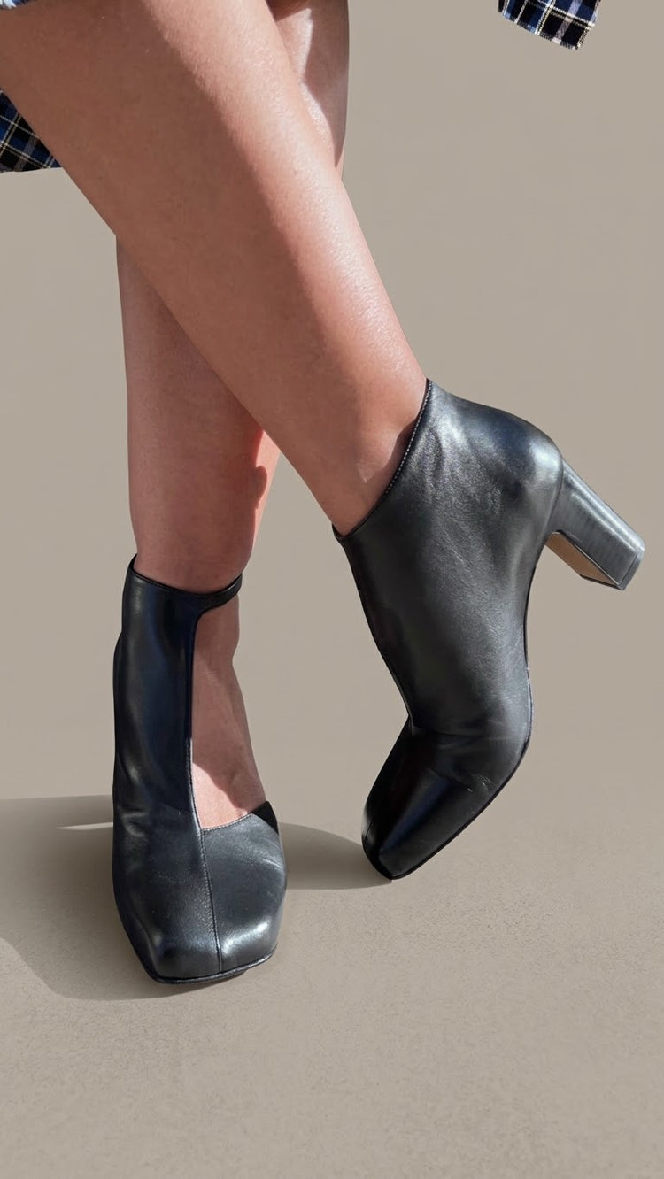 AUDLEY Scarpa da donna in pelle con tacco basso
