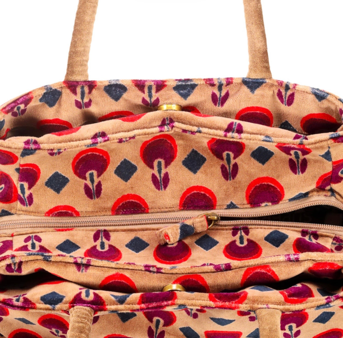 LA FAVOLA CONTINUA BLU BAG SOFFIONI SABBIA