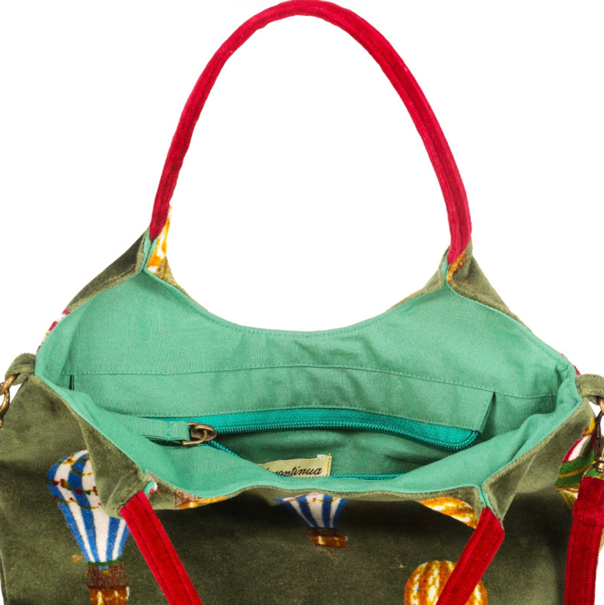 LA FAVOLA CONTINUA JULY BAG MONGOLFIERA SALVIA
