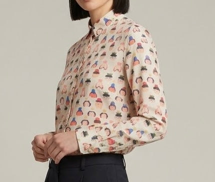 AMÉLIE BLANC Camicia “Face”