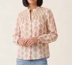 AMÉLIE BLANC Camicia Boho Vittoriana
