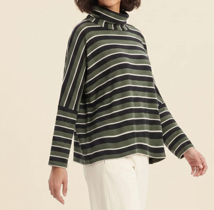 NEIRAMI boxy tricolore caccia nero latte