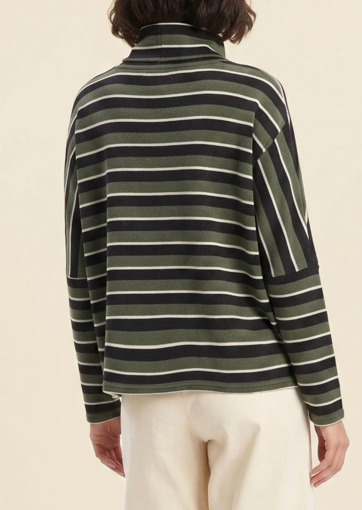 NEIRAMI boxy tricolore caccia nero latte
