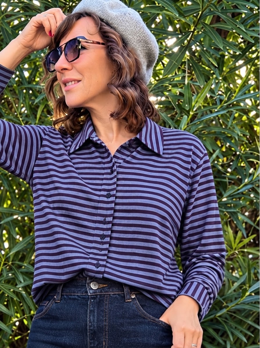 AMÉLIE BLANC camicia pirata