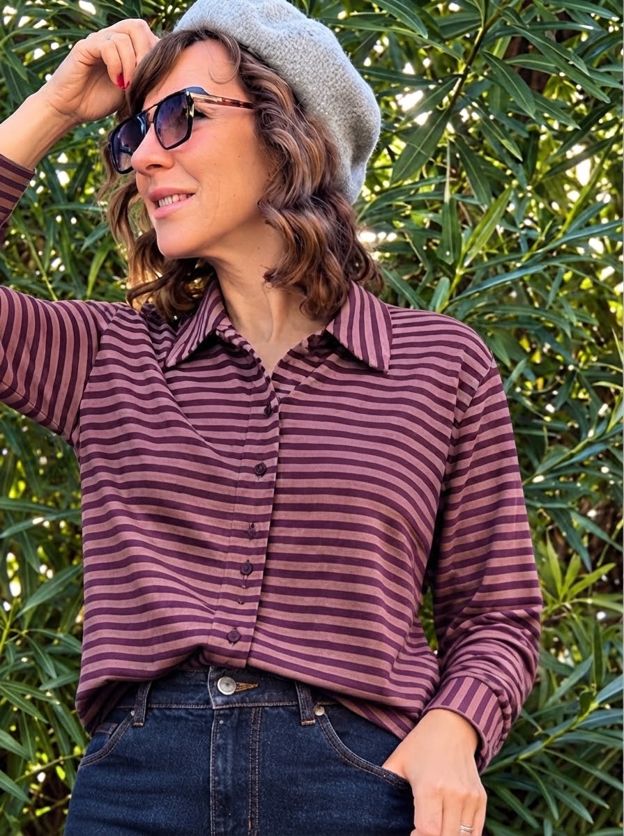 AMÉLIE BLANC camicia pirata