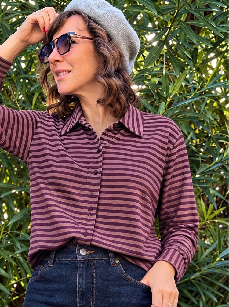 AMÉLIE BLANC camicia pirata