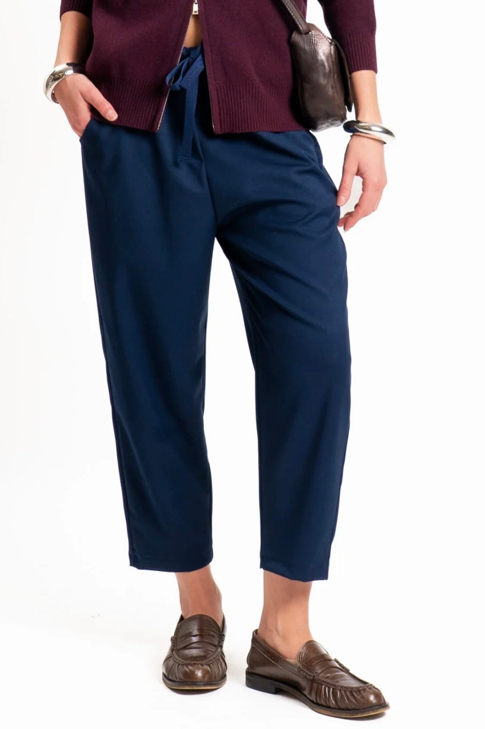 VICOLO - pantalone con estatico in vita