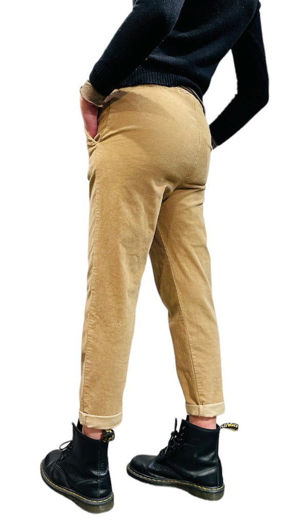 Pantalone velluto a coste - CAMEL