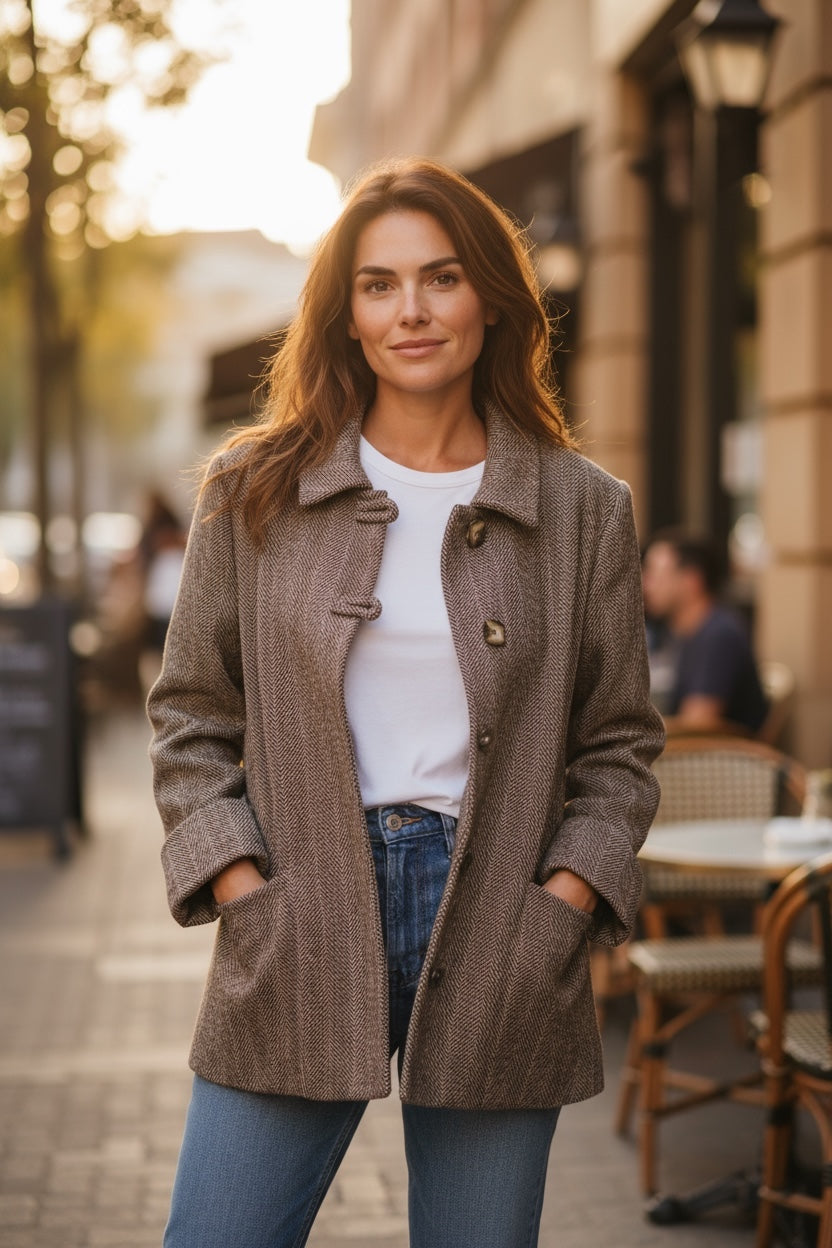 Numph Cappotto spigato