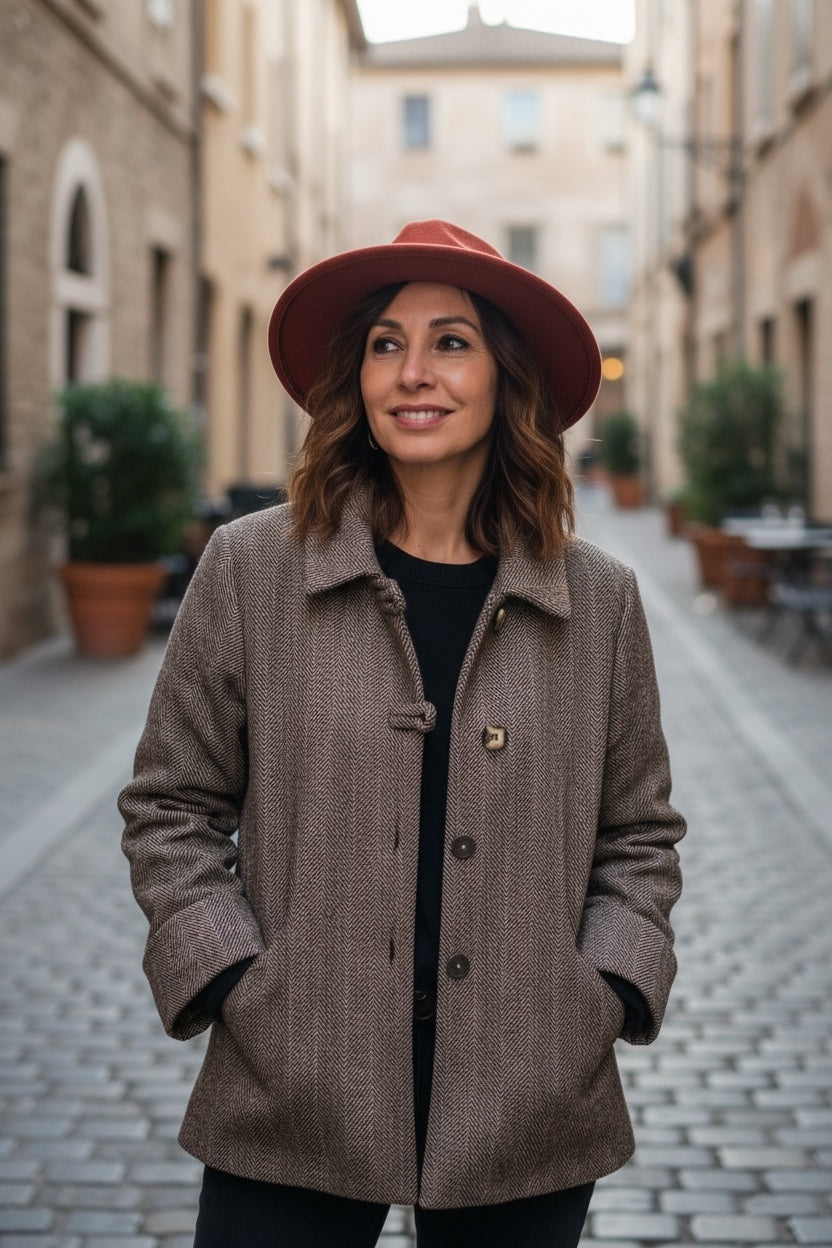 Numph Cappotto spigato