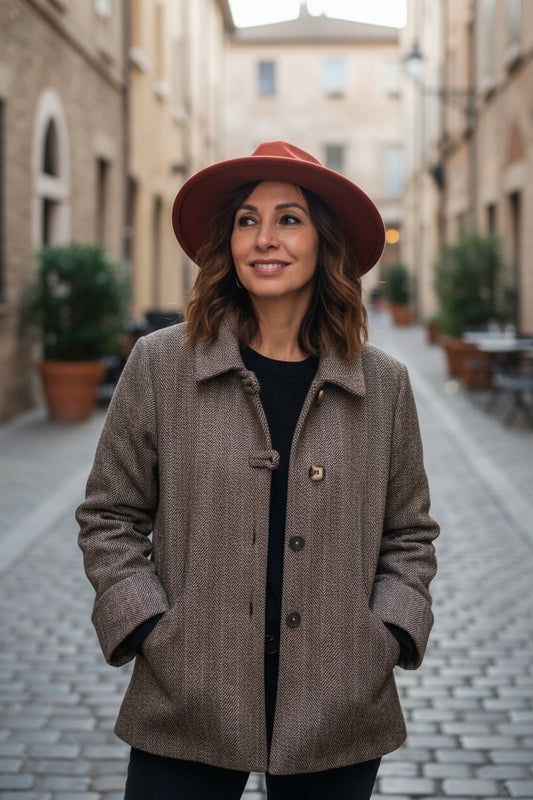 Numph Cappotto spigato