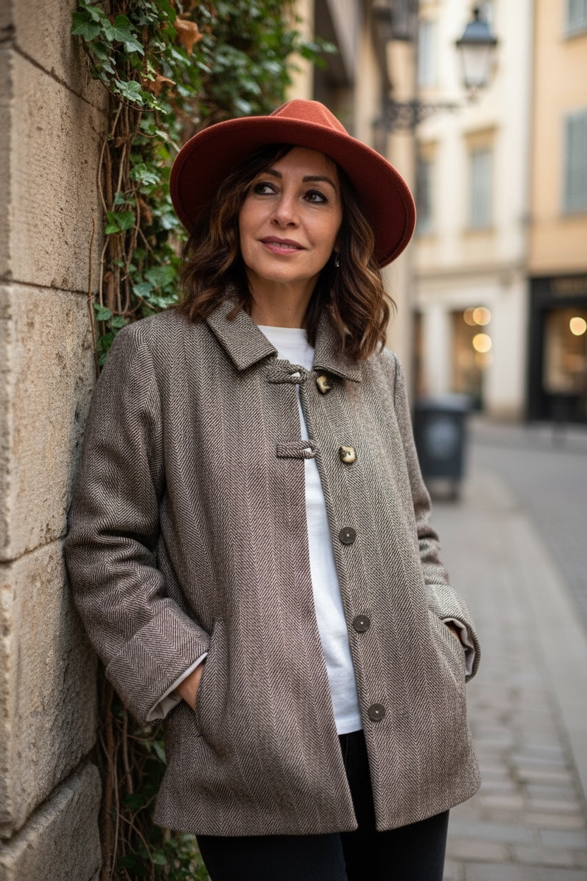 Numph Cappotto spigato