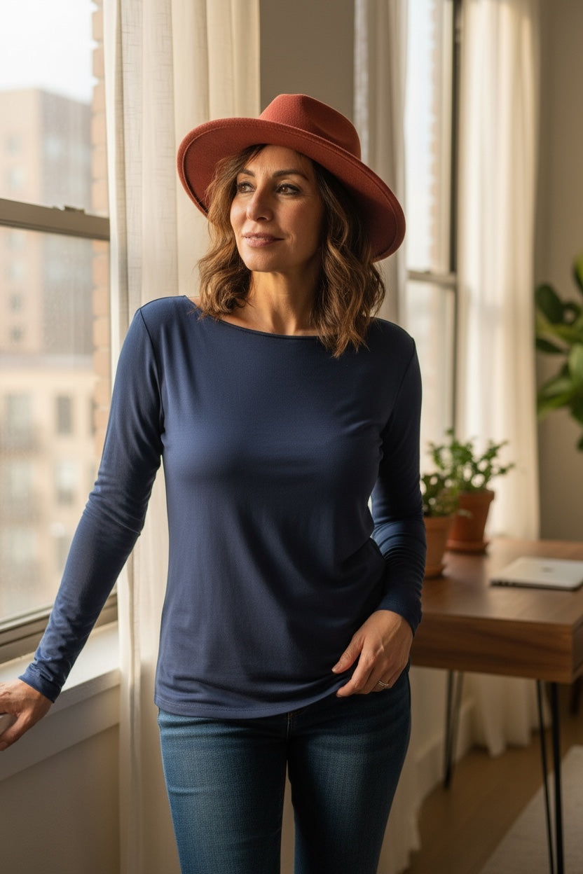 Amèlie Blanc Maglia ever viscosa basica