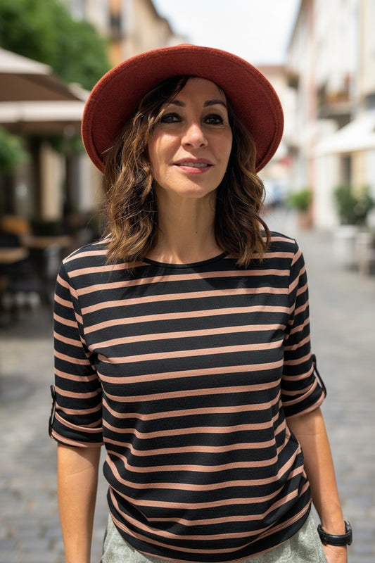 Amèlie Blanc Corsara manica lunga