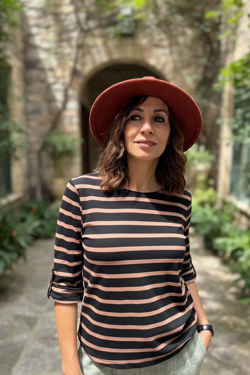 Amèlie Blanc Corsara manica lunga