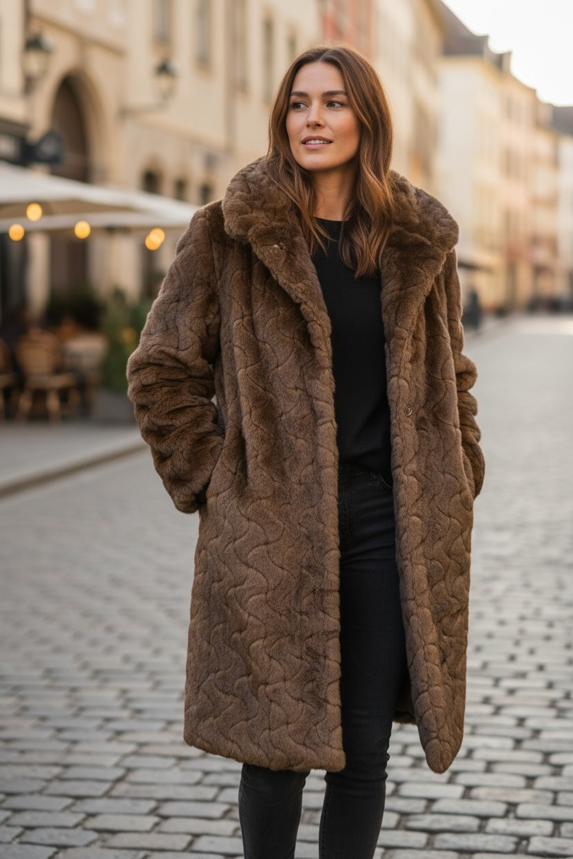 Numph cappotto pelliccia